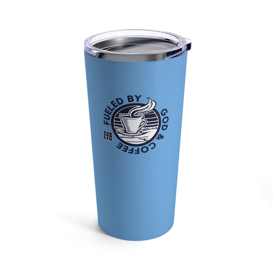 Fueled by God & Coffee Tumbler (Blue)