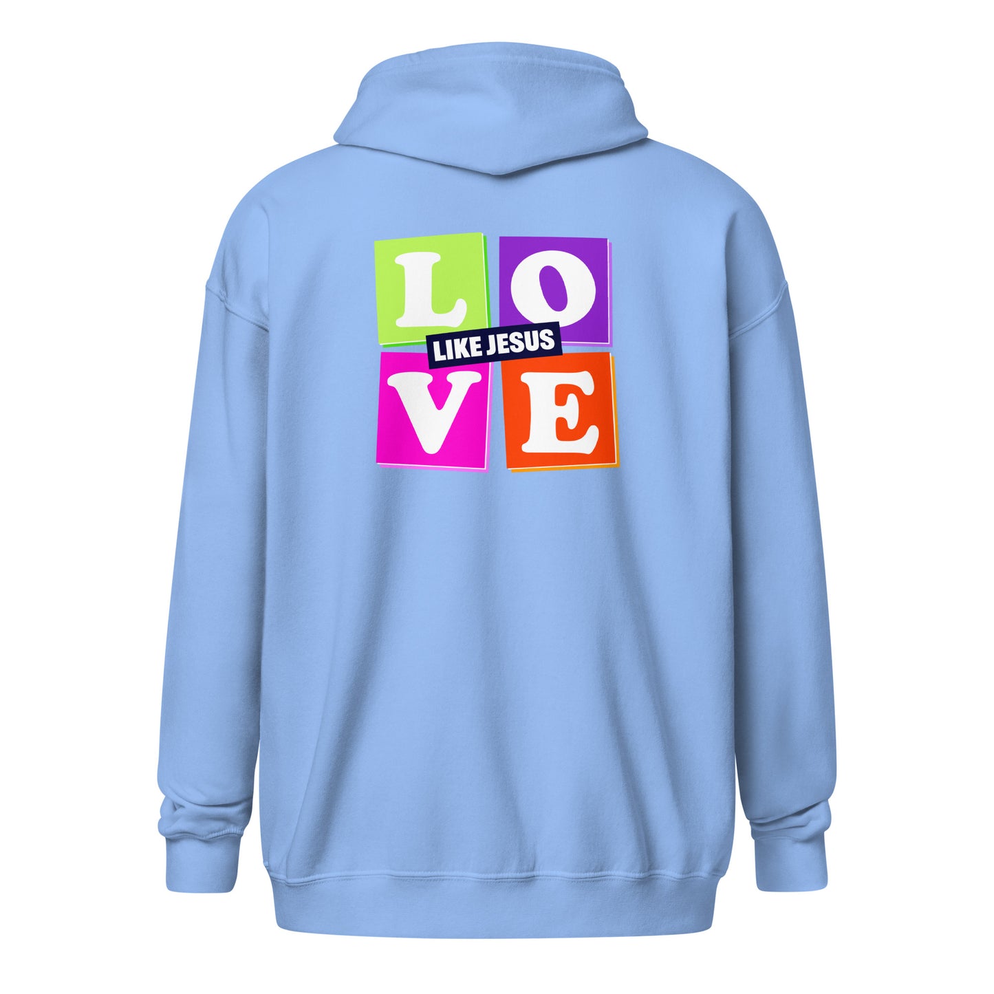 God Sed Liv/Love Like Jesus Unisex Full-Zip Hoodie