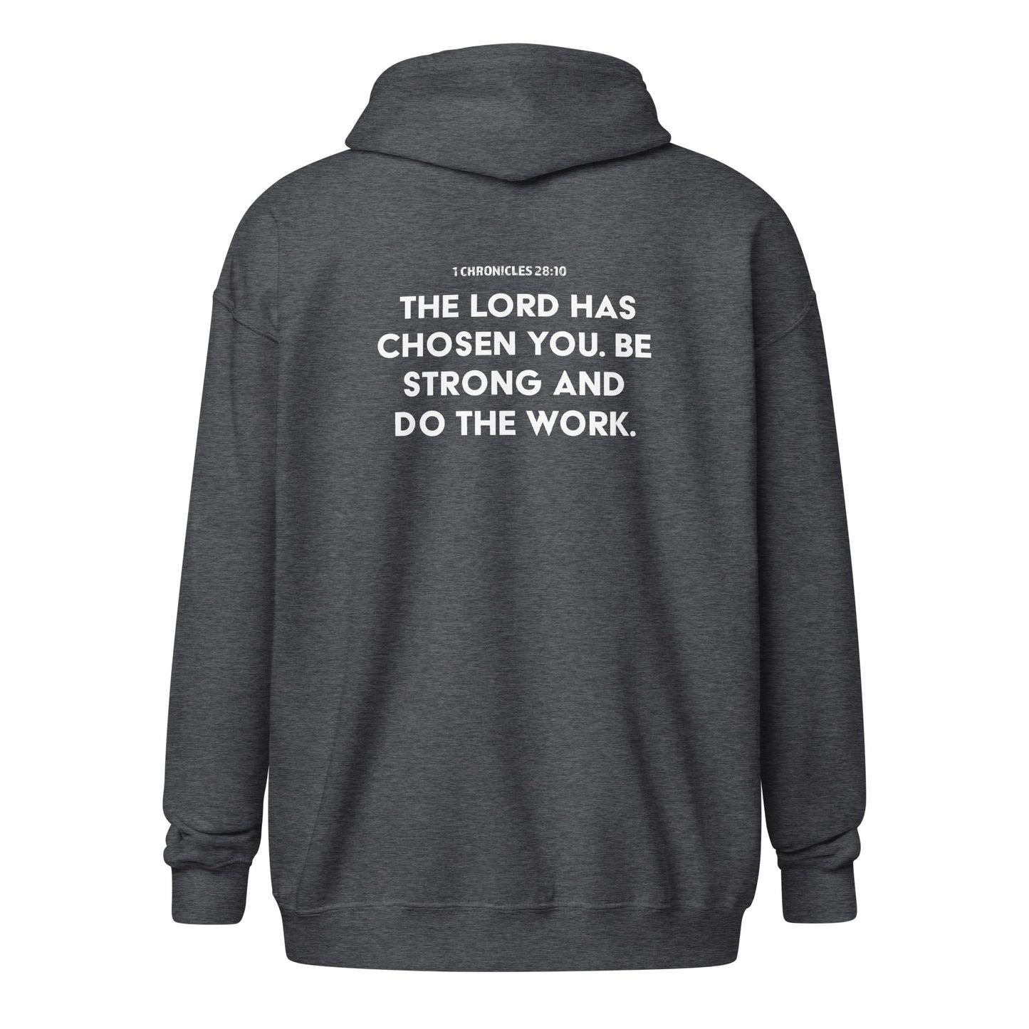 God Sed Liv/1 Chronicles 28:10 Unisex Full-Zip Hoodie