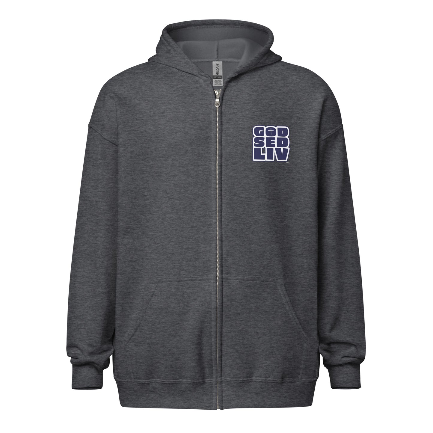 God Sed Liv/Be Still & Know Unisex Full-Zip Hoodie