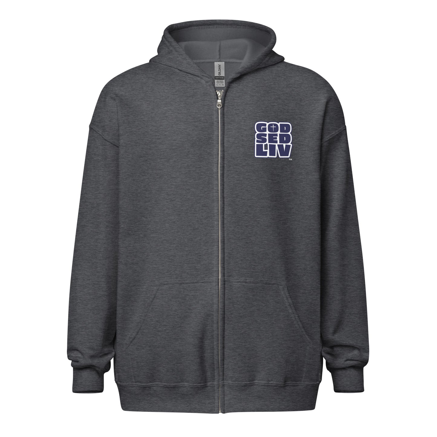 God Sed Liv/Matthew 14:33 Unisex Full-Zip Hoodie