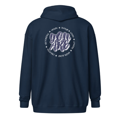 God Sed Liv/You Are Unisex Full-Zip Hoodie