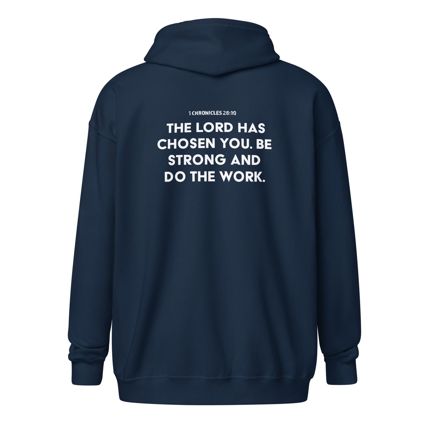 God Sed Liv/1 Chronicles 28:10 Unisex Full-Zip Hoodie