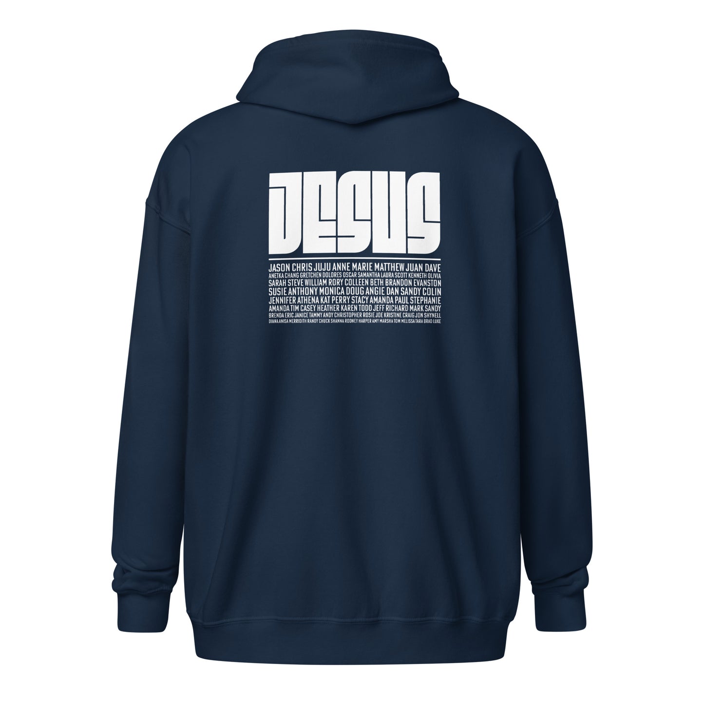 God Sed Liv/Jesus Above All Names Unisex Full-Zip Hoodie