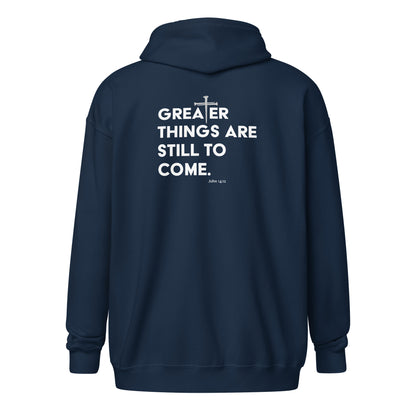 God Sed Liv/Greater Things Unisex Full-Zip Hoodie