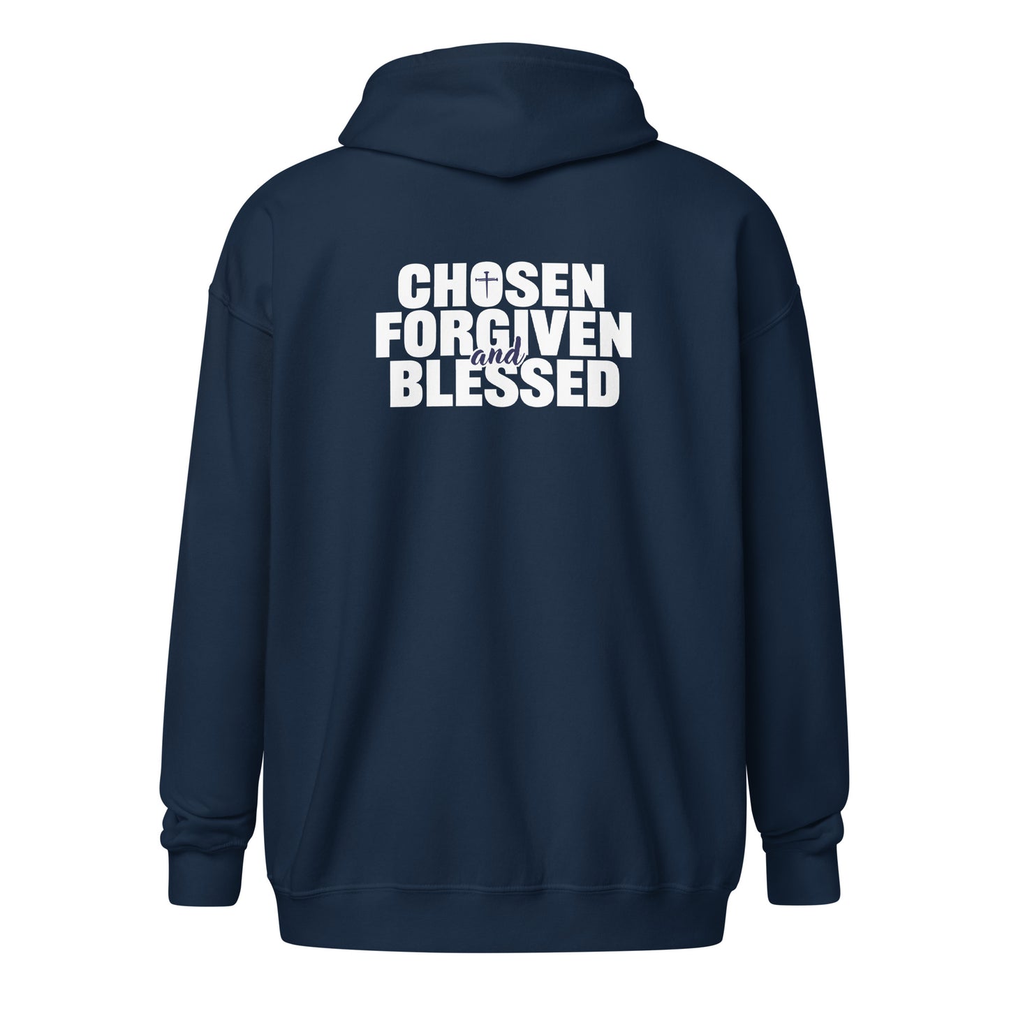 God Sed Liv/Chosen, Forgiven & Blessed Unisex Full-Zip Hoodie