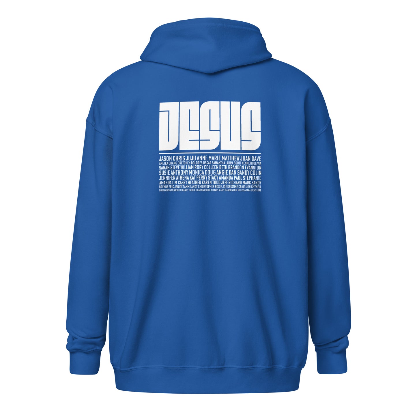 God Sed Liv/Jesus Above All Names Unisex Full-Zip Hoodie