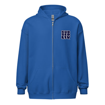 God Sed Liv/Be Still & Know Unisex Full-Zip Hoodie