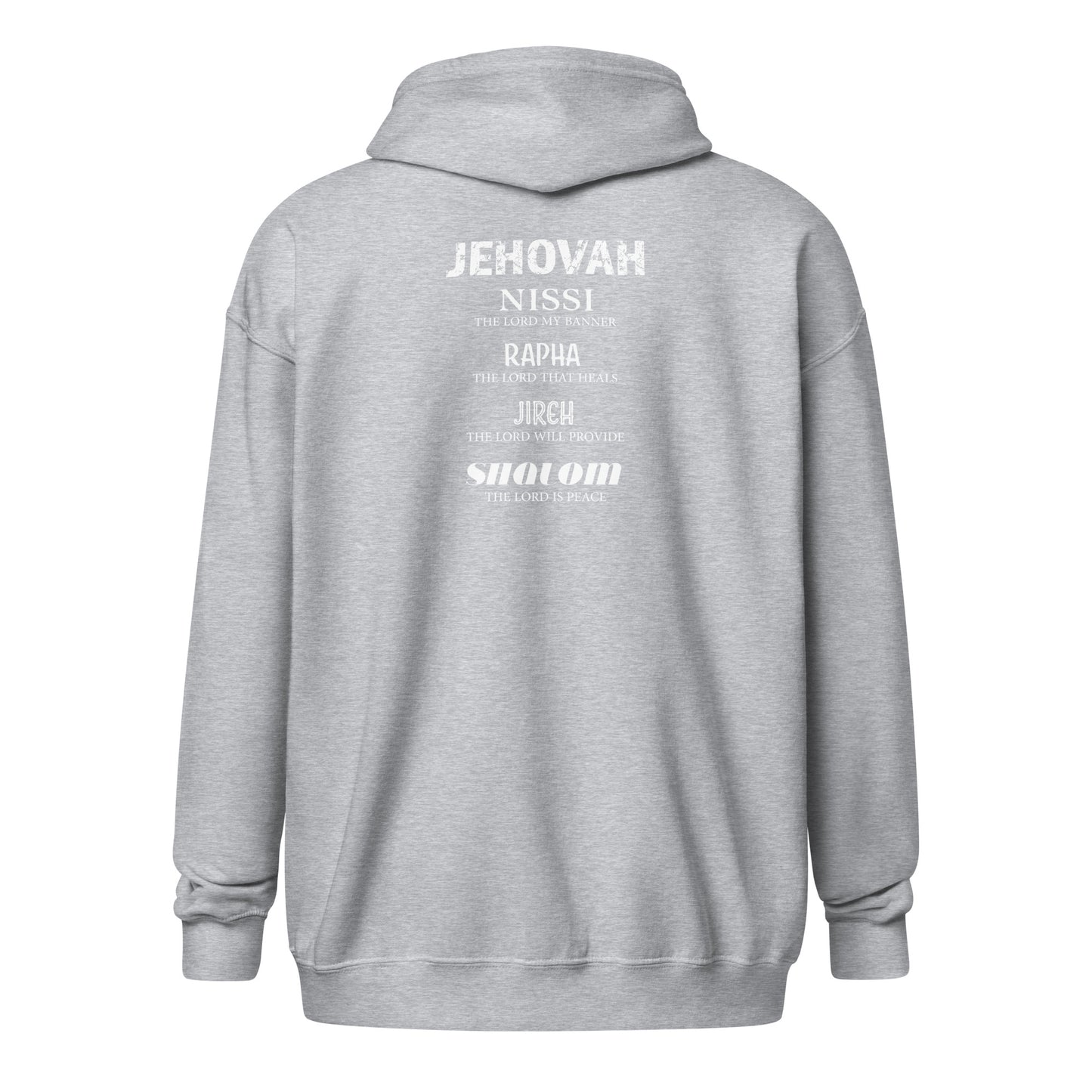 God Sed Liv/Names of God Unisex Full-Zip Hoodie