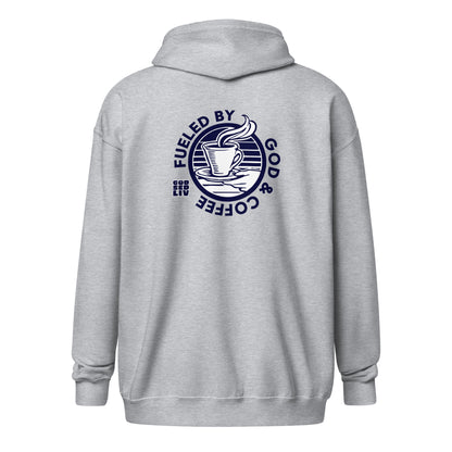 God Sed Liv/Fueled by God & Coffee Unisex Full-Zip Hoodie