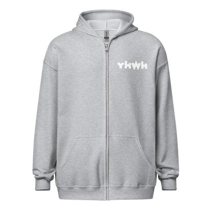 YHWH/God Sed Liv Unisex Full-Zip Hoodie