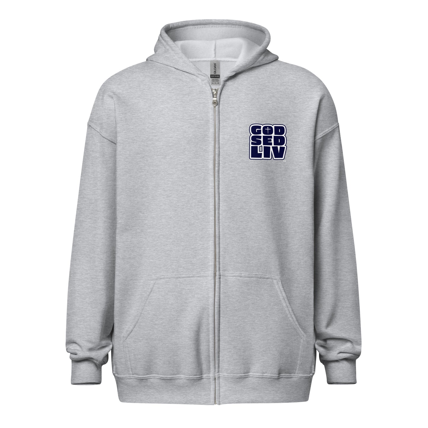 God Sed Liv/Be Still & Know Unisex Full-Zip Hoodie