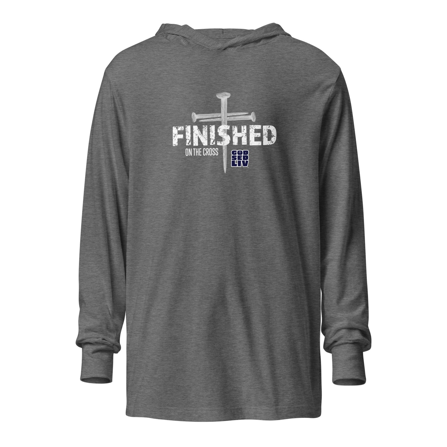 Finished on The Cross Hooded Long-Sleeve Tee