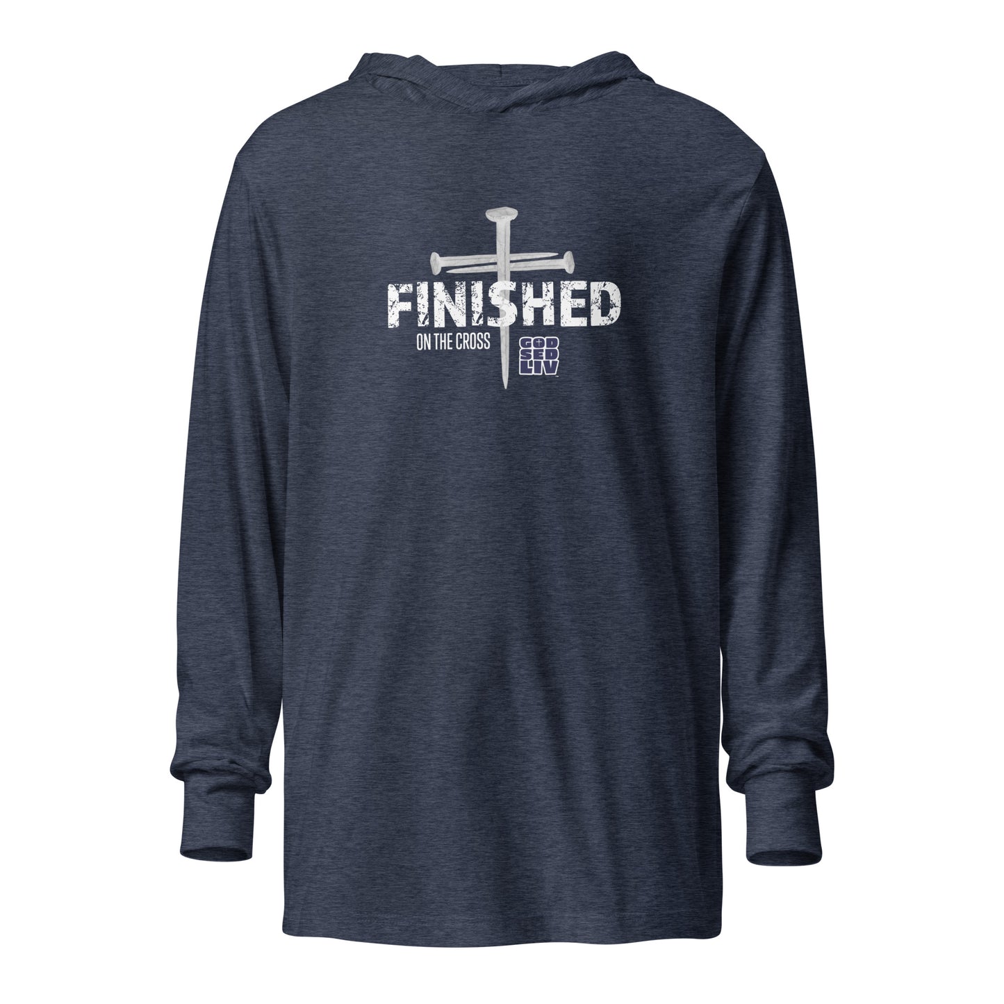 Finished on The Cross Hooded Long-Sleeve Tee