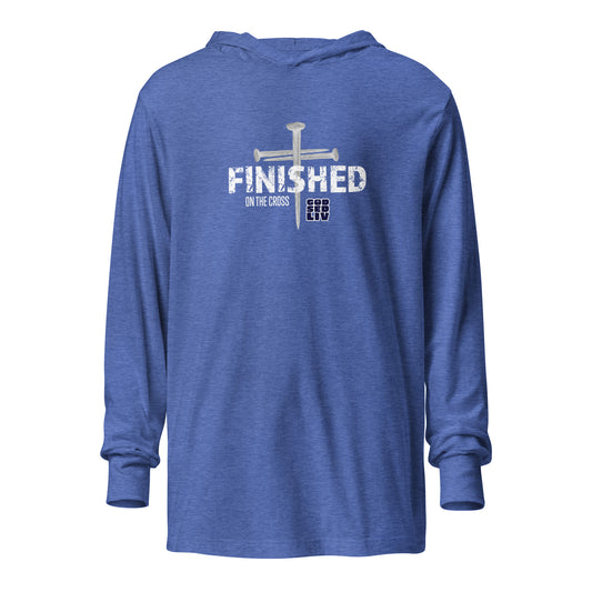 Finished on The Cross Hooded Long-Sleeve Tee