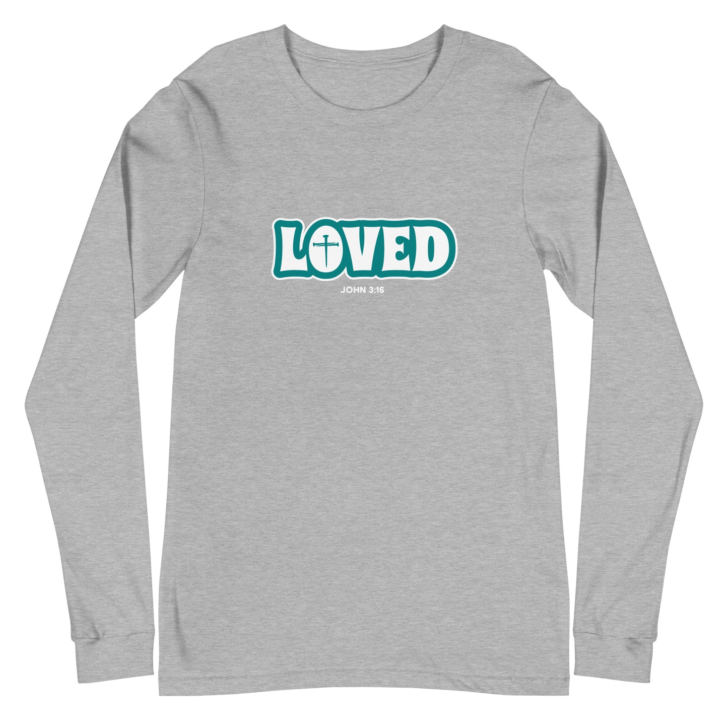 Loved (John 3:16) Unisex Long-Sleeve Tee