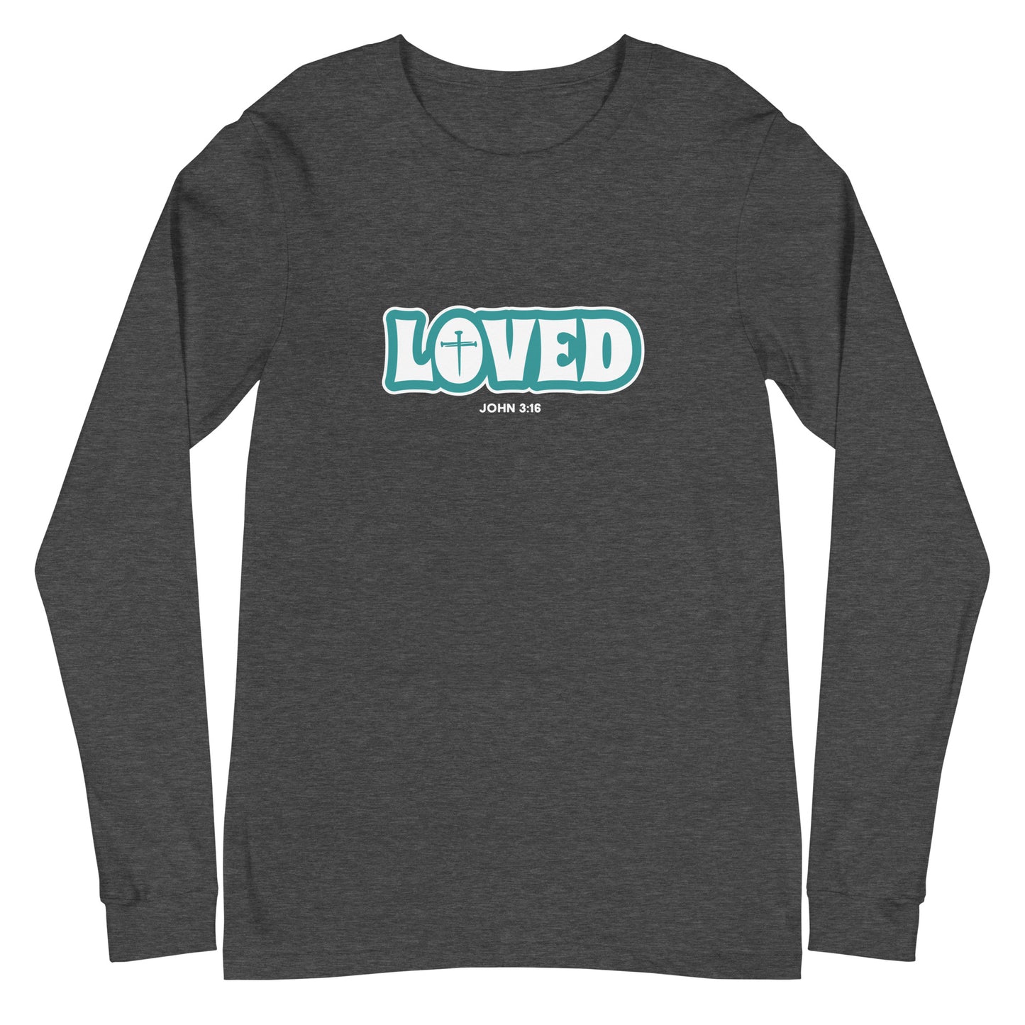 Loved (John 3:16) Unisex Long-Sleeve Tee