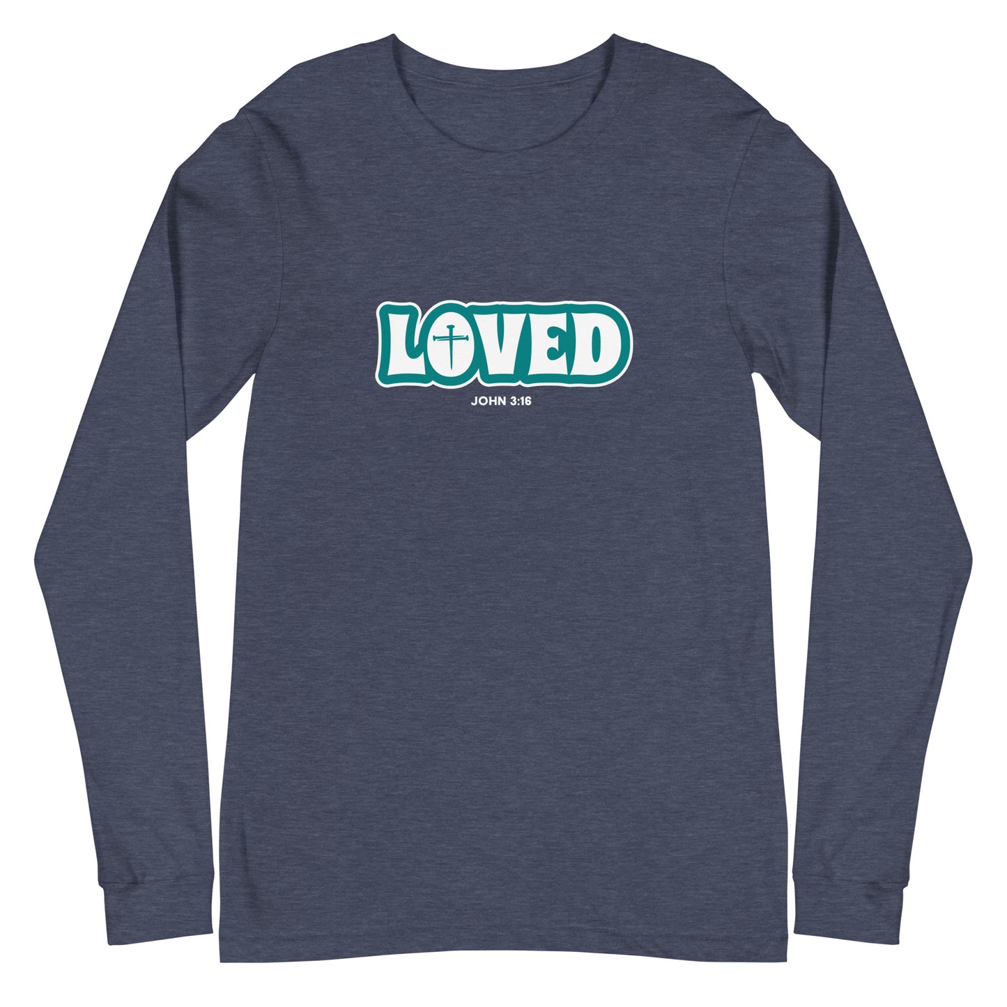 Loved (John 3:16) Unisex Long-Sleeve Tee