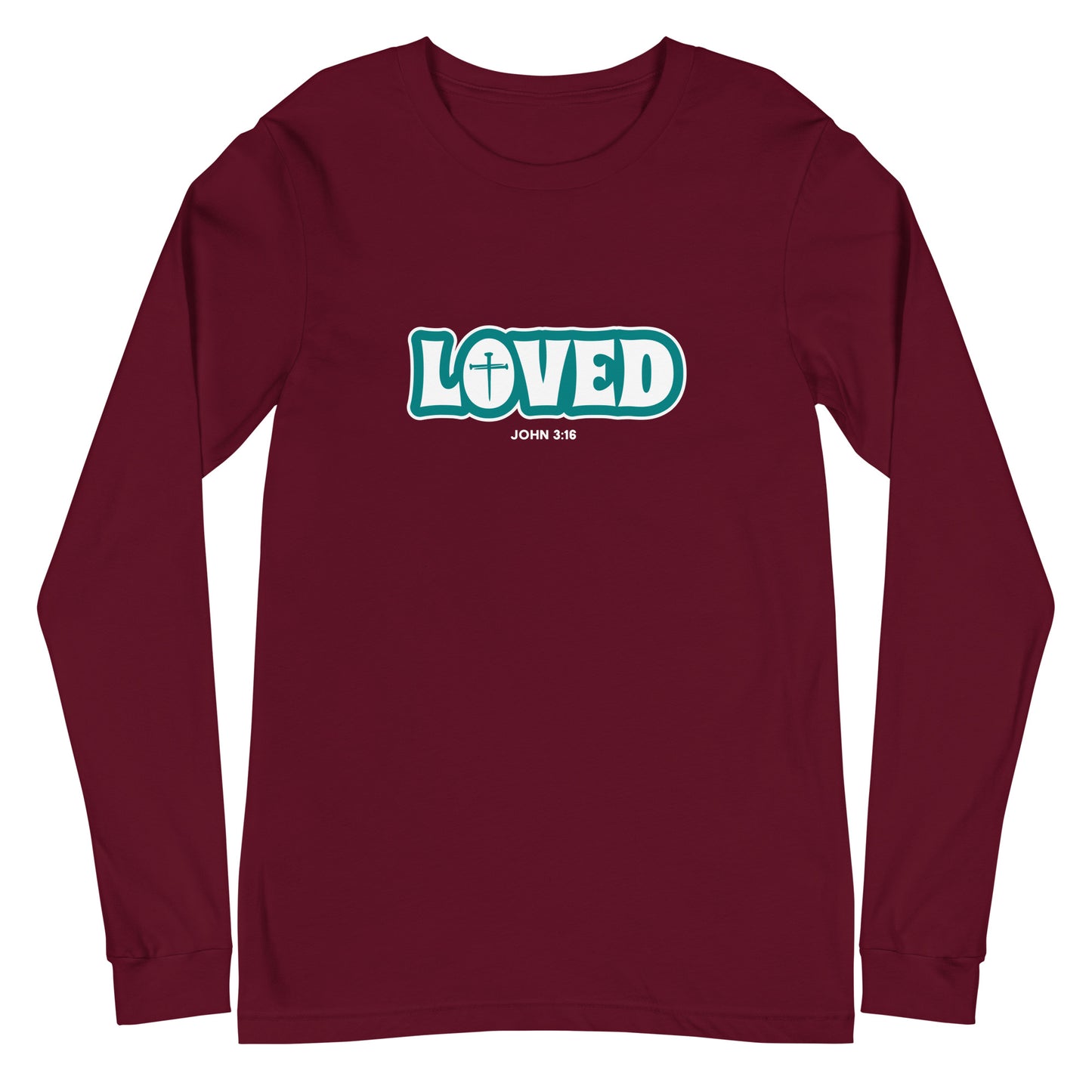 Loved (John 3:16) Unisex Long-Sleeve Tee