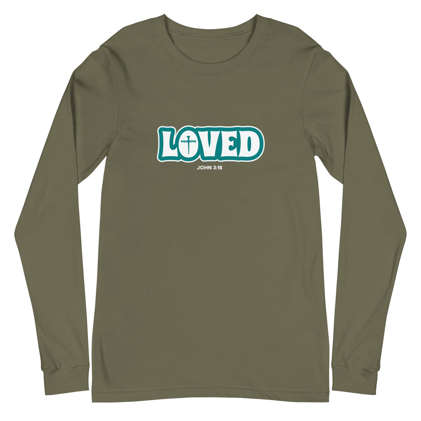 Loved (John 3:16) Unisex Long-Sleeve Tee