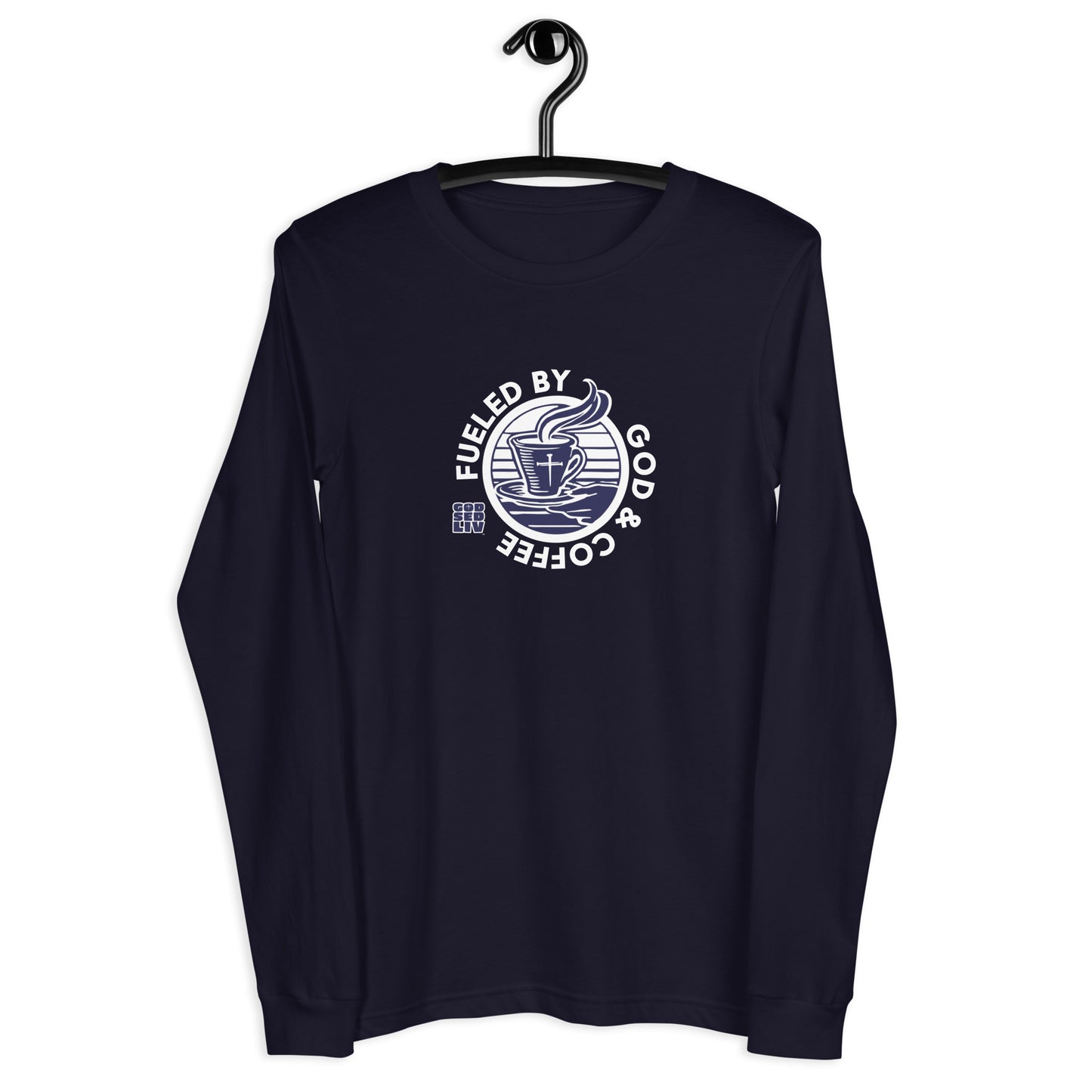 Fueled by God & Coffee Unisex Long-Sleeve Tee