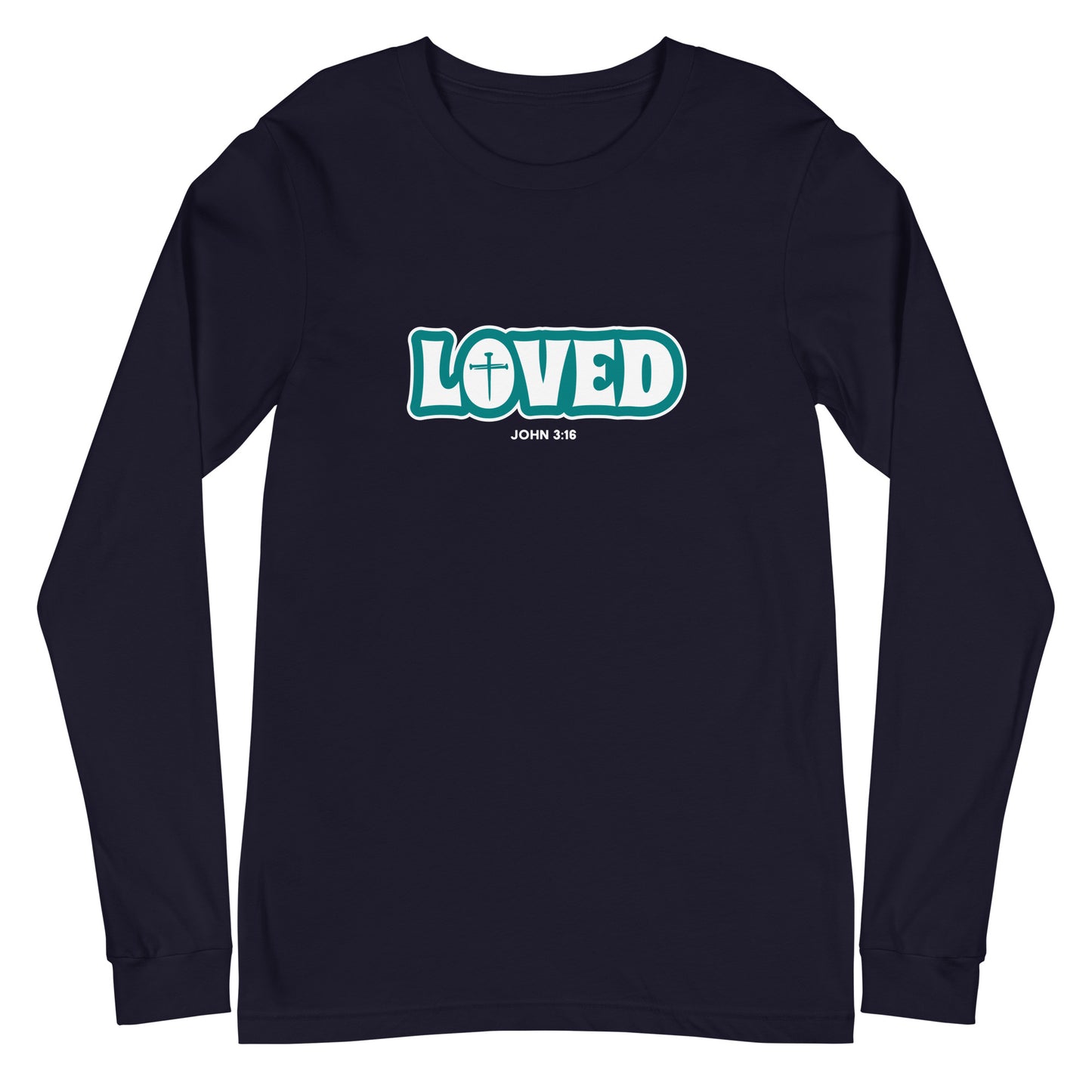 Loved (John 3:16) Unisex Long-Sleeve Tee