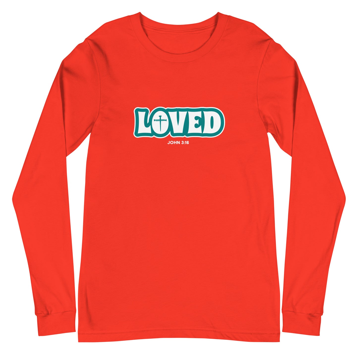 Loved (John 3:16) Unisex Long-Sleeve Tee