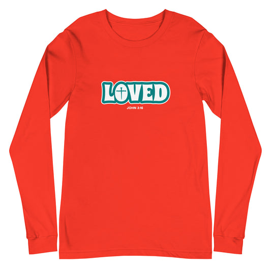 Loved (John 3:16) Unisex Long-Sleeve Tee