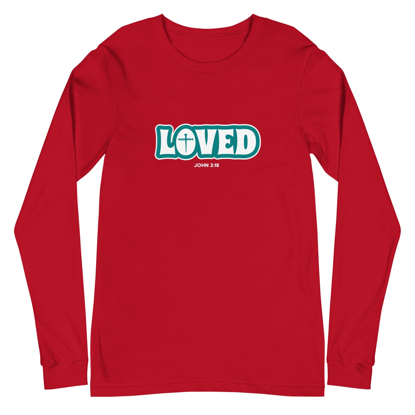 Loved (John 3:16) Unisex Long-Sleeve Tee