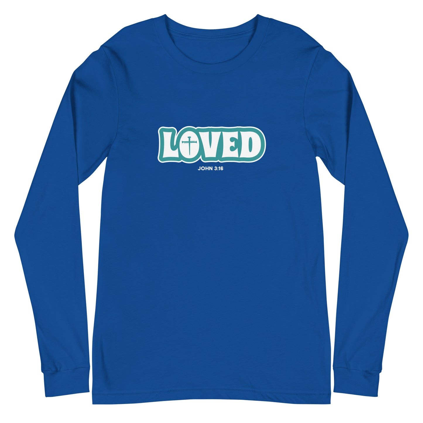 Loved (John 3:16) Unisex Long-Sleeve Tee