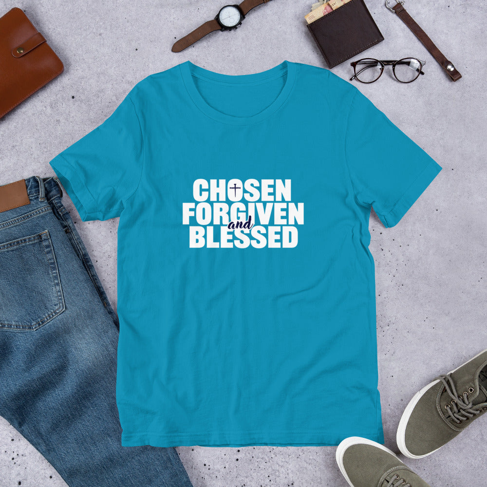 Chosen, Forgiven, Blessed Unisex Tee