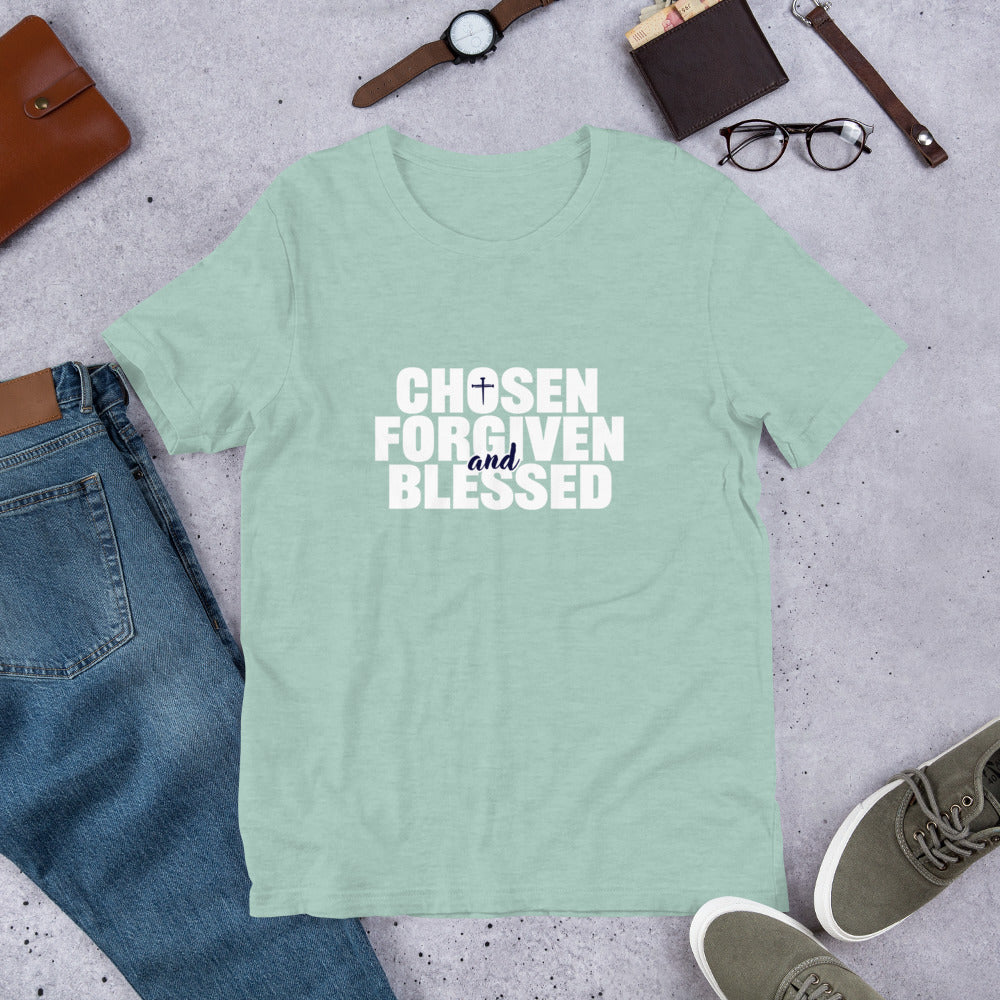 Chosen, Forgiven, Blessed Unisex Tee