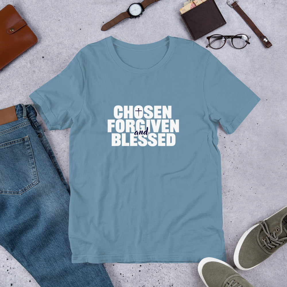 Chosen, Forgiven, Blessed Unisex Tee