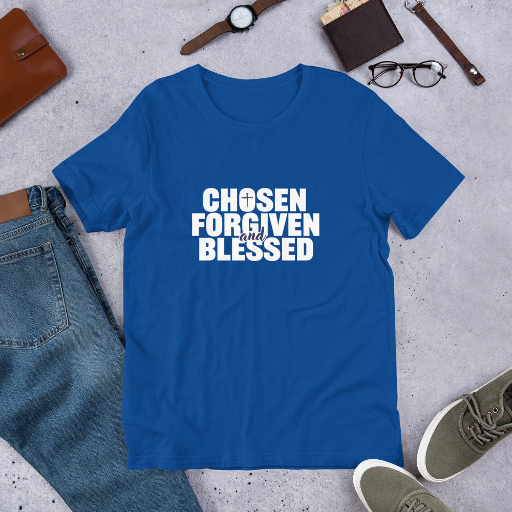 Chosen, Forgiven, Blessed Unisex Tee