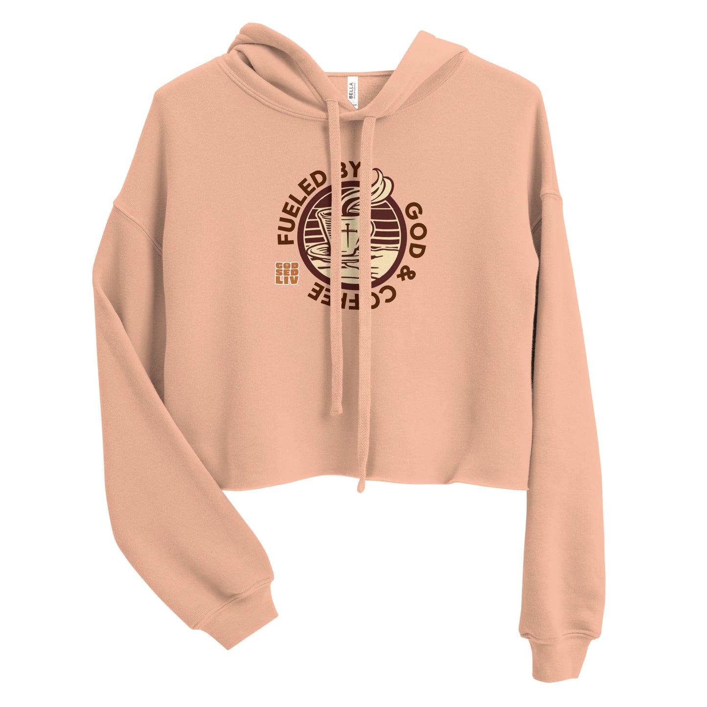 Fueled by God & Coffee Crop Hoodie