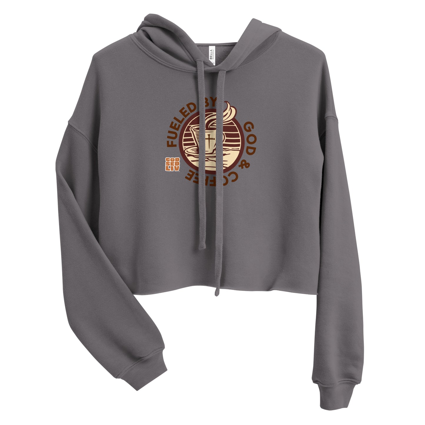 Fueled by God & Coffee Crop Hoodie